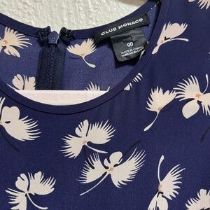 Club Monaco Long sleeve Silk Paget Dress